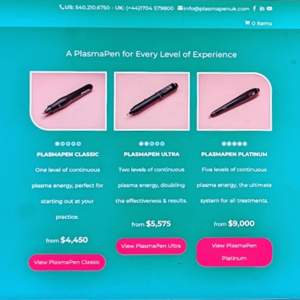 SOLD --- NWT - NEW PlasmaPen Louise Walsh 'Platinum' Fibroblast Device  - Silver - Picture 3 of 16